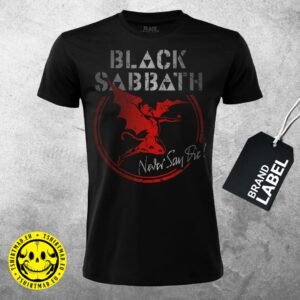 T-Shirt Music Black Sabbath - Never Say Die! - RBS4 - Label