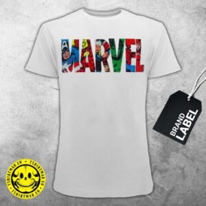 T-Shirt Marvel Logo Fumetti - MAR4 - Label