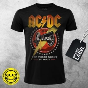 T-Shirt Music AC/DC - For Those About To Rock - RAC6 - Label