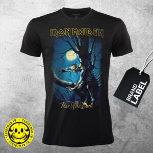 T-Shirt Music Iron Maiden - Fear of the dark - RIM011- Label