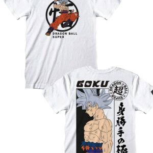 T-Shirt Dragon Ball DRB5B - Bianco- Label