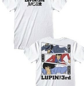 T-ShirtLupin III  LUP02B - Bianco - Label