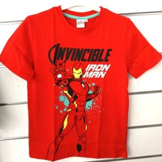 T-Shirt  Avengers - Iron man - Banbino - Rossa - Label