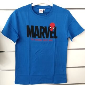 T-Shirt  Spiderman - I'm your hero - Blu - Label