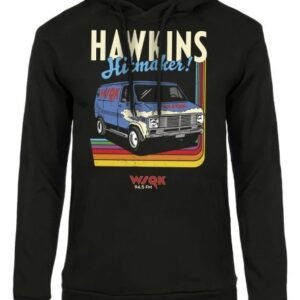 Felpa Stranger Things - WSQK Van - ST8F.NR -  Label