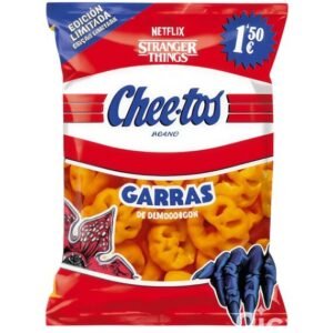 Cheetos Stranger Things Demogorgon cheese corn crisps with barbecue flavor 75 g