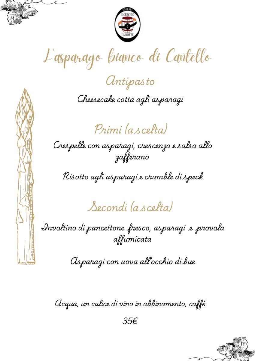 Lasparago bianco di Cantello